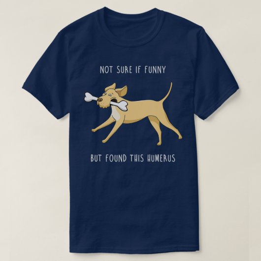 Funny Lab Forensic Science Humerus Bone Retriever T-shirt (Design voorkant)