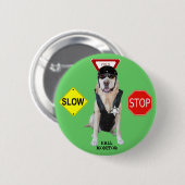 Funny Lab Hall Monitor Ronde Button 5,7 Cm (Voorkant /achterkant)