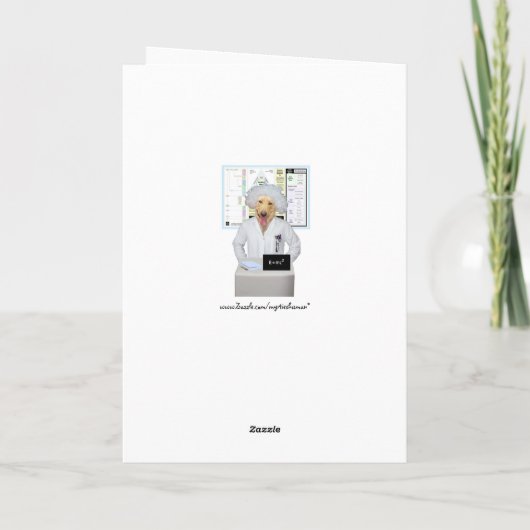 Funny Lab Physics Afstuderen Kaart (Achterkant)