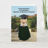 Funny Lab Physics Afstuderen Kaart (Voorkant)