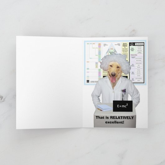 Funny Lab Physics Afstuderen Kaart (Binnen)