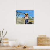 Funny Lab Science Engineering Poster (Keuken)