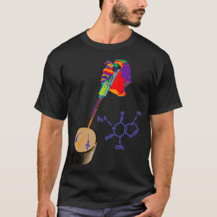 Funny Lab Tech Chemistry Caffeine Pipet T-shirt