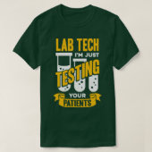 Funny Lab Tech Laboratory Technicia Gift T-shirt (Design voorkant)