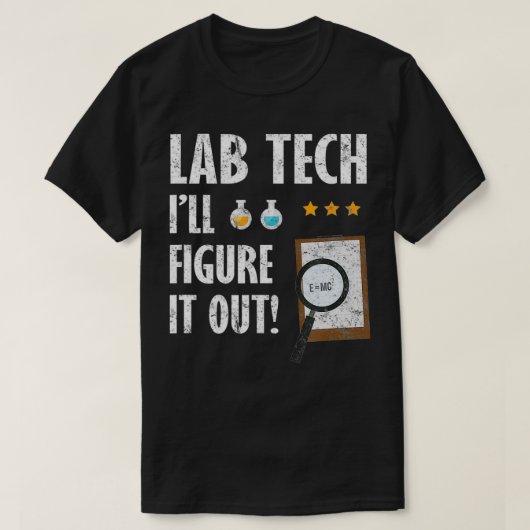 Funny Lab Tech Laboratory Technological Laboratory T-shirt (Design voorkant)