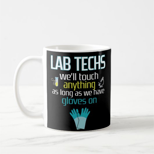 Funny Lab Tech Medical Student Coffee Mok Gift (Links)