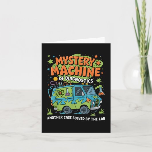Funny Lab Week 2025 Retro Mystery Machine van Diag Kaart (Voorkant)