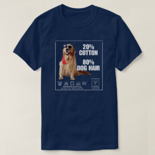 Funny Label Golden Retriever Hondenliefhebber T-shirt
