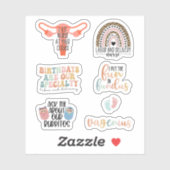Funny Labor and Delivery Zurse Pack Sticker (Vel)