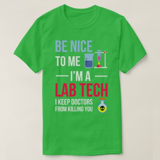 Funny Laboratory Technician Medical T-shirt (Design voorkant)