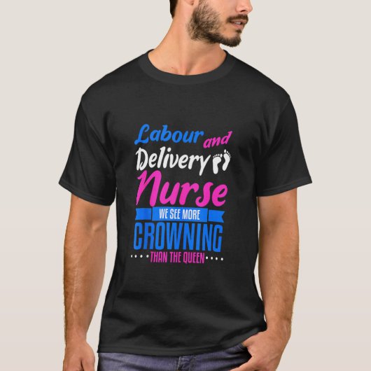Funny Labour and Delivery Nurse Nursing Afstuderen T-shirt (Voorkant)
