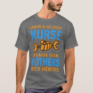 FUNNY Labour & Delivery Nurse Night shift verpleeg T-shirt
