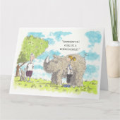 Funny Labradoodle Kaart (Voorkant)