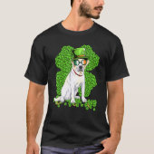 Funny Labrador Dog Shamrock St Patricks Day T-shirt (Voorkant)