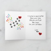 Funny Labrador persoonlijke Happy Birthday-kaart Kaart (Binnen)