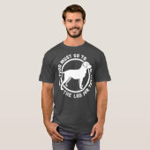Funny Labrador Retriever Black Lab Fetch Dog Pet T-shirt (Voorkant volledig)