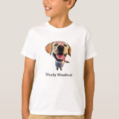 Funny Labrador Retriever Boys T-Shirt (Voorkant)