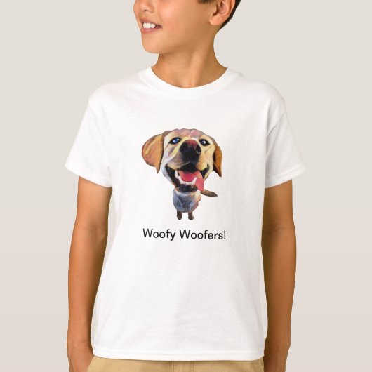 Funny Labrador Retriever Boys T-Shirt (Voorkant)
