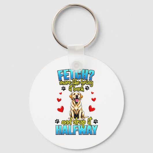 Funny Labrador Retriever Design For Dog Owner  Sleutelhanger (Voorkant)
