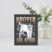 Funny Labrador Retriever Dog Chemistry Science Briefkaart (Staand voorkant)