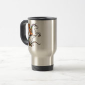 Funny Labrador Retriever Dog Riding Unicorn Reisbeker (Voorkant links)