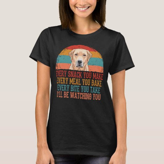 Funny Labrador Retriever Dog T-shirt (Voorkant)