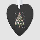 Funny Labrador Retriever Kerstboom Klassiek T-shir Ornament (voorkant)