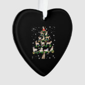 Funny Labrador Retriever Kerstboom Klassiek T-shir Ornament (voorkant)