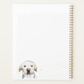 Funny Labrador Retriever waterverf gepersonaliseer Planner (Achterkant)