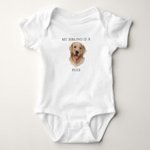 Funny Labrador Retriever Waterverf Graphic Puppy Romper