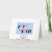 Funny Labradors voor bruiloft Kaart (Achterkant)