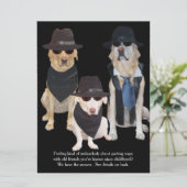 Funny Labs Graduation Party Kaart (Staand voorkant)