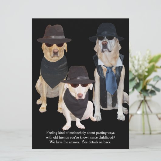 Funny Labs Graduation Party Kaart (Staand voorkant)