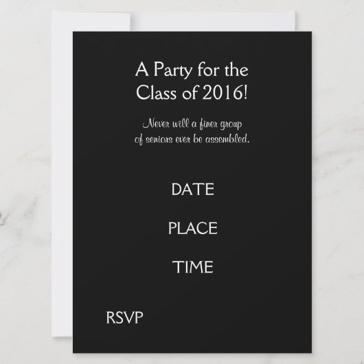 Funny Labs Graduation Party Kaart (Achterkant)