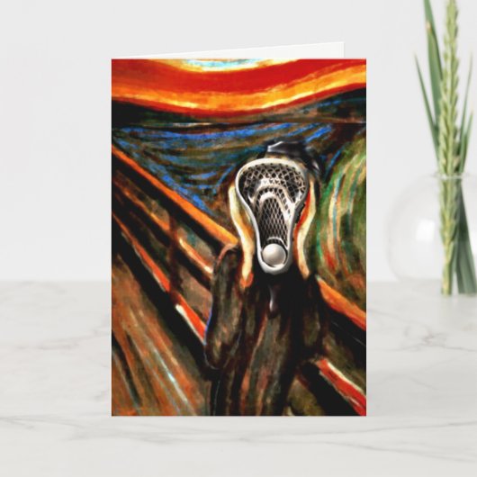 Funny Lacrosse Birthday Kaart (Voorkant)