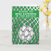 Funny Lacrosse Birthday Kaart (Gele Bloem)