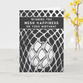 Funny Lacrosse Birthday Kaart (Gele Bloem)