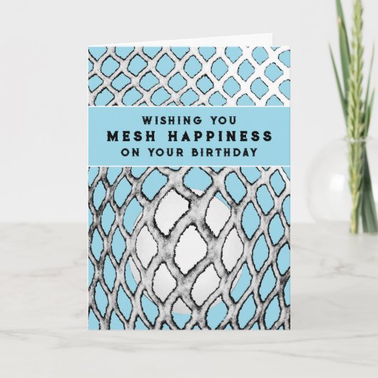 Funny Lacrosse Birthday Kaart (Voorkant)