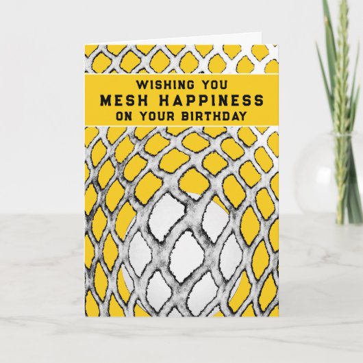 Funny Lacrosse Birthday Kaart (Voorkant)