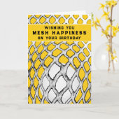 Funny Lacrosse Birthday Kaart (Gele Bloem)