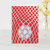 Funny Lacrosse Birthday Kaart (Gele Bloem)