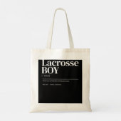 Funny Lacrosse citaat definitie mannen jeugdjongen Tote Bag (Achterkant)