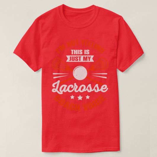 Funny Lacrosse Coaching Coach Gift T-shirt (Design voorkant)