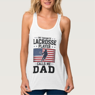 Funny Lacrosse Dad American Flag Vintage Shirt Des
