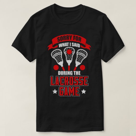 Funny Lacrosse Game Player Coach Gift T-shirt (Design voorkant)