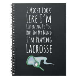 Funny Lacrosse Gift Ideas Players Team Humor Notitieboek