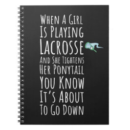 Funny Lacrosse Gifts Teen Girls Team Player Sports Notitieboek