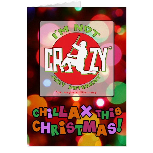 Funny Lacrosse Goalie Kerstmis Kaart Xmas Kaart (Voorkant)