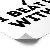 Funny Lacrosse ik sla mensen met een stok Poster (Hoek)