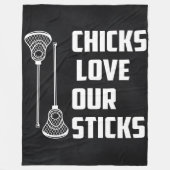 Funny Lacrosse Player Pun - Lacrosse Lover Gift Fleece Deken (Voorkant)